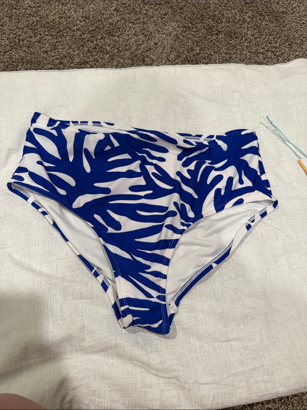 Kona Sol Royal Blue & White Bikini Bottom